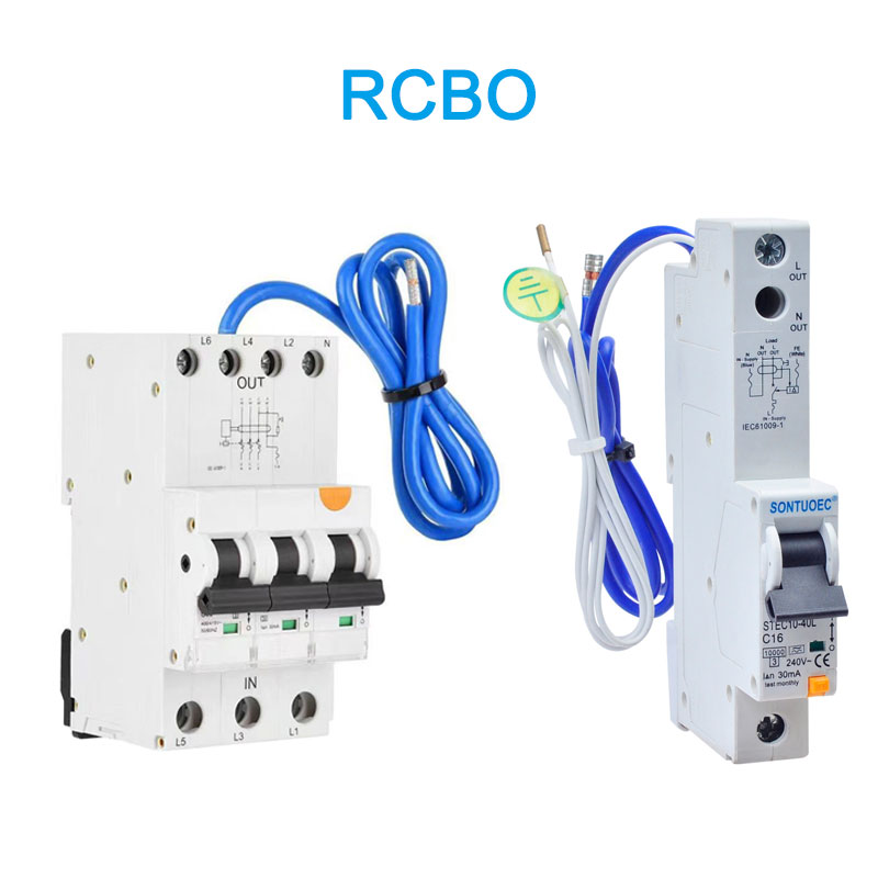 6ka 3p+N Διαρροή διαρροής A (AC) Τύπος RCBO με καλώδιο