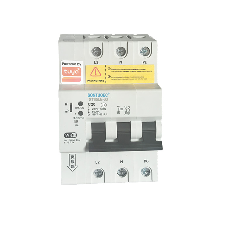 Σειρά WiFi ST65LE-63wf2 Πολυλειτουργικός IoT Έξυπνος RCBO Έξυπνος διακόπτης κυκλώματος